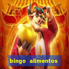 bingo alimentos para imprimir